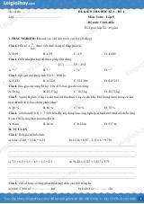 Đề kiểm tra học kì 1 Toán 5 Cánh diều - Đề số 4
